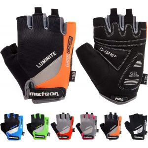 Letnerny-Enfants Gants De Vélo Garçons Filles Cyclisme Vtt Demi-Doigts Antidérapant Mitaines De Sport Antichoc Respirant Courts Pour Bicyclette Réglables Scooter Paire De Gant - Neuf