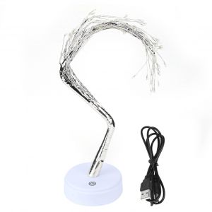 HJLIAN Veilleuse 60 LED pour bonsai, luminaire decoratif d'interieur, ideal pour une fete, un mariage ou une chambre a coucher, lumiere jaune chaude - Neuf