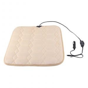 Coussin Chauffant De Siège D'auto Carré Avec Housse En Peluche Coussin De Siège Chauffant De Voiture 12v - Neuf