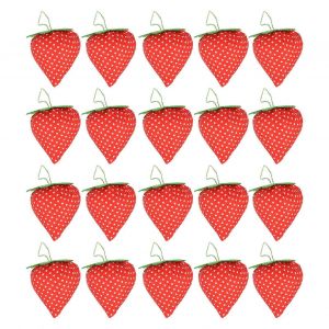 Lot De 20 Coussins À Épingles En Coton Doux Et Léger,En Forme De Fraise,Pour Couture,Quilting,Travaux D'aiguille,Bricolage - Neuf
