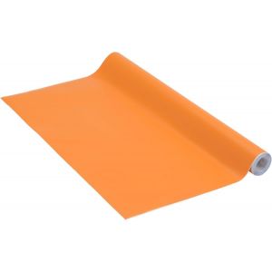 Eryi-Adhésif Uni Mat Orange, Feuille Adhésive, Feuille De Meubles, Auto-Adhésif, 67,5cm X 2m, 160µm (Épaisseur : 0,16 Mm), 53315 - Neuf