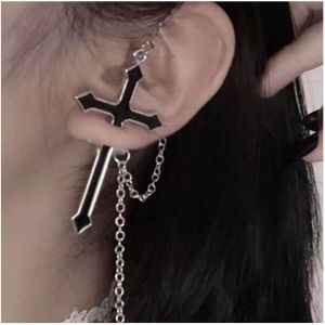 Kal-Boucles D'oreilles Épée Punk Boucles D'oreilles Épée Noire Boucles D'oreilles Vintages Croix Chaîne Boucles D'oreilles Religieuses Boucles D'oreilles Clous Bijoux Pour Femmes Et Filles - Neuf