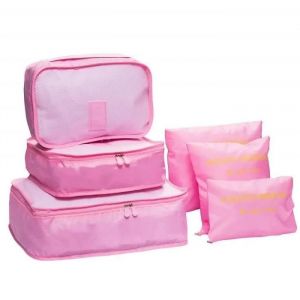 Organisateur de Voyage Cube de Voyage Sacs de Rangement 6 Set Système de Cube Voyage Ensemble Complet de différents Sacs Se - Neuf
