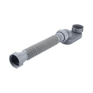 Siphon &agrave; profil bas 1 1/2 P Baignoire flexible Tuyau de vidange de douche Siphon P plat Drain de baignoire autoportant pour baignoire Drain de baignoire - Neuf