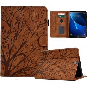Kal-Coque Pour Samsung Galaxy Tab S2 9.7'' Sm-T810 /T815 /T815 /T819, Housse Étui À Rabat Et Portefeuille Case Avec Fonction Support, Coque De Protection Pour Samsung Tab S2 - Brun - Neuf