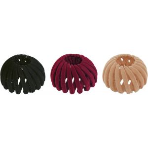 Lbgwp60-3 Pince À Cheveux Queue De Cheval Antidérapante, Épingle À Cheveux Nid D'o Au Pour Femme, Nid D'o Au Pinces À Cheveux, Queue De Cheval Coiffure Nid D'o Au Bandeau Extensible Pour Femme - Neuf