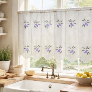 Brise Bise Brod&eacute; Baie Color&eacute;e - Neuf