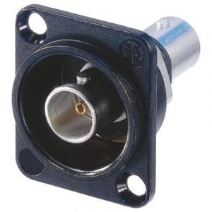 Connecteur Bnc Isol&eacute;, Noir, Format D, Pass&eacute;ge Direct, 75 Ohm, Pour Signaux Hd Ou Sdi, Contact En Laiton, Montage Rapide, Compatible Codage Couleur, Us&eacute;ge Pro Audio Video - Neutrik - Neuf