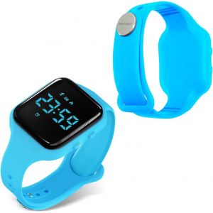 Kal-Non Connectée Podomètre Montres Sans App, Montre Rechargeable À Durée De Vie De La Batterie De 20 Jours, Enfants Montres Numériques Ip68 Etanche Avec 3 Réveils Pour Garçons Et Filles Enfants - Neuf