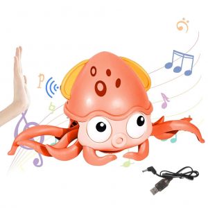 Jouet Pieuvre A Induction Electrique Pour Enfants, Rechargeable, Rampant, Marchant, Evitant Les Obstacles, Jouet Pieuvre A Induction - Neuf