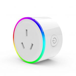 Prise intelligente Wi-Fi avec lumiere LED coloree variable, prise aU 100-240 V - Neuf