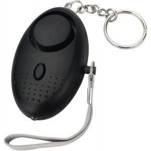 Porte-clés d'alarme personnel compact 130 dB - Dispositif de sécurité élégant avec lumière LED pour les situations d'urgence - Neuf