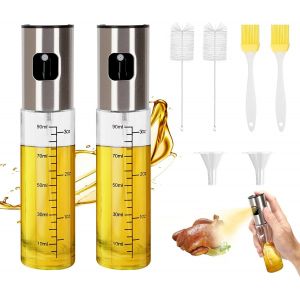 KALANKA-2 Pi&egrave;ces Vaporisateur Huile 100 ml Spray Cuisine, Pulverisateur Olive pour Air Fryer, Friteuse, Grill - Neuf