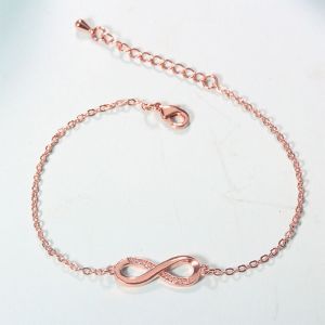 Bracelet En Argent, Zircone Cubique, Symbole De L'infini, Cadeau D'amour, Pour Un Anniversaire, Noël Ou La Saint-Valentin. - Neuf