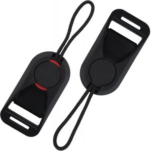 2 Pièces Attache Rapide de l'Appareil Photo,Accessoire Appareil Photo,Adaptateur de Courroie Boucle à DéGagement Rapide de D'appareil Photo pour Installer et de Retirer la Sangle (Noir + Rouge) - Neuf