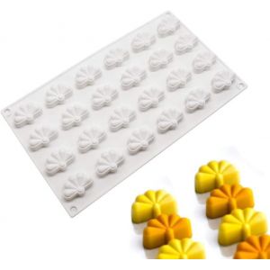 KAL-Mousse Moules En Silicone Pour Gâteau, Moule 3D Pour Glace Chocolat Pâtisserie Dessert, 24 Trous Forme De Cinq Pétales - Neuf
