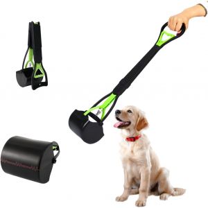 Asas-Pelle À Déjections Canines Portable Pour Chiens Et Chats,Pelle À Déjections Canines Pliable À Longue Poignée,Râteau De Ramassage De Déjections Canines,Long Manche Portable Pour Utilisation En - Neuf