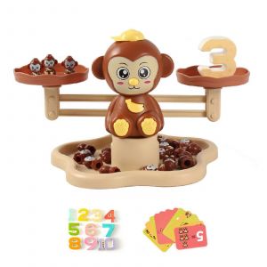 Jeu De Soci&eacute;t&eacute; Cognitif Sur Les Poids Pour B&eacute;b&eacute;, Jeu D'apprentissage C&eacute;r&eacute;bral Pour Animaux Scientifiques Cr&eacute;atifs, Plateau D'&eacute;quilibre Et Poids Pour - Neuf