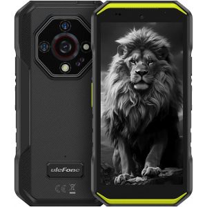 Telephone Portable Incassable Ulefone Armor X32 Pro 5G, 16Go+256Go/SD-2TB Android 14 5500mAh Smartphone Camera 64MP+16MP+25MP, Flashlight/3-Slots/5,65""/Octagon Dome-Inspired Design/GPS/OTG/NFC Vert - Neuf