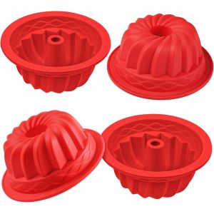 Kalanka-Lot De 4 Mini Moules &Agrave; G&acirc;teau Ronds - Neuf