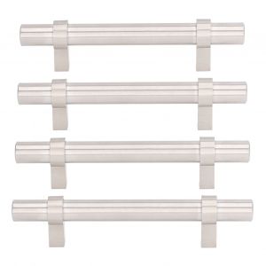 HJLIAN Lot de 10 poignees de tiroir en acier inoxydable 201, design moderne, creux, durable, haute durete, largement utilisees - Neuf