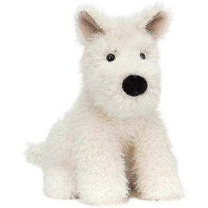 Peluche chiot West Highland Terrier - Animal en peluche - Cadeau pour fille-Rose - Neuf