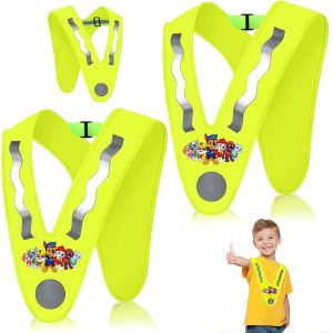 2 Pièces Gilet Reflechissant En V Enfant,Jaunes Réflecteur Haute Visibilité Sécurité Gilet,Licorne Gilet De Sécurité Pour Enfant Pour 2-12 Ans Enfants,Pour Sport,Course,Cyclisme,Ecole.[B1104] - Neuf