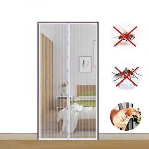 Moustiquaire magnétique d'été,rideaux de porte anti-insectes,maille,fermeture automatique,écran de porte,salon,chambre à coucher - Type White-80x210cm - Neuf
