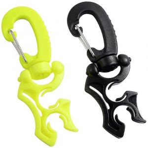 2 Paquets De Pince De Tuyau De Plongée Clip De Support De Tuyau De Plongée Sous-Marine,Support De Tuyau Double Bcd Avec Boucle À Pression - Neuf