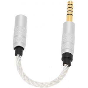 C&acirc;ble Adaptateur 4,4 Mm M&acirc;le Vers 3,5 Mm Femelle, Convertisseur De Sortie Audio St&eacute;r&eacute;o En Fil De Cuivre Plaqu&eacute; Argent Compatible Avec Nw&iquest;Zx507 Dmp&iquest;Z1 Nw&iquest;Zx300A Nw&iquest;Wm1Z Ta&iquest;Zh1Es[Z5228] - Neuf