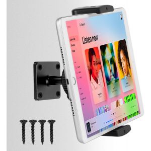 Support Mural pour Tablette, Support Tablette Universel, Support Tablette Mural Rotatif &agrave; 360 &deg;, Id&eacute;al pour 5"" &agrave; 13"" T&eacute;l&eacute;phones Tablettes, Convient pour Cuisine, Salle de Bain, Chambre &agrave; Coucher - Neuf