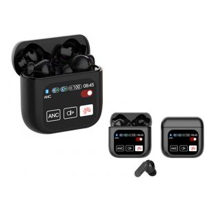 &Eacute;couteurs sans fil Bluetooth 5.4 avec &eacute;tui de chargement - Noir - Neuf