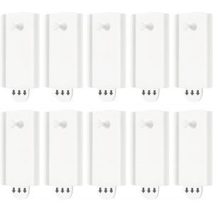 10 Pièces Accroche Tableau Sans Percer, Languette Accroche Tableau Auto-Adhésif, Attache Cadre, Crochet Tableau Amovible, pour Accrochez des Cadres Photo, des Décorations (2,7 × 7,5 cm) - Neuf