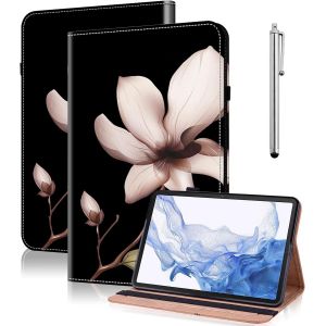 Kal-Coque Pour Samsung Galaxy Tab A9 8.7 Pouces Étui 2023 (Sm-X115n),Étui Housse De Protection Ultra Fin En Cuir Pu Avec Fonction Support Pour Samsung Galaxy Tab A9 8.7 Pouces -Mandala Fleur - Neuf