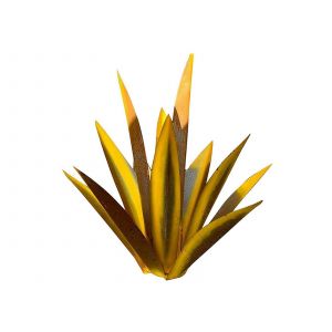 Sculpture D'agave En M&eacute;tal De 27 Cm, D&eacute;coration De Jardin Avec 9 Feuilles - Neuf