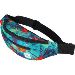 SJZG-Sac Banane Pour Homme Et Femme ¿Plusieurs Couleurs¿ Sacoche Homme Bandouliere Noir Holographique Argent, Or Pour Festivals, Randonnée, Course À Pied, Cyclisme. - Neuf