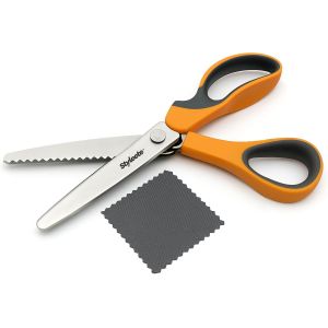 Mevronisshop-Ciseaux Cranteurs Couture Qualit&eacute; Professionnelle - Lames (11,5 Cm) En Acier Inoxydable - Ciseaux &Agrave; Denteler Pour Loisirs Creatifs - Ciseaux Cranteurs Gaucher Et Droitier - Neuf