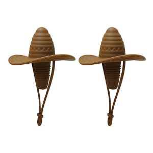 2pcs Cowboy Chapeau Bouteille Bouchon Silicone Bouteille De Vin Bouchon Vin Rouge Bouchon Frais-Garder Sealer Couvercle En Liège - Neuf