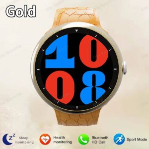 Montre Intelligente 2.09 Pouces Amoled &Eacute;cran Bluetooth Appel Boussole Tracker Hommes Montres De Sport Moniteur De Sant&eacute; Femmes Smartwatch &Eacute;tanche.Gold. - Neuf