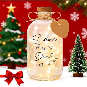 Jgd-Bouteille Lumineuse Led Avec Bouchon En Li&egrave;ge - Guirlande Lumineuse Sabl&eacute;e - Lanternes - Pour Anniversaire, Mariage, No&euml;l - Neuf