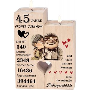 Kalanka-Cadeaux De Mariage En Laiton, Bougeoirs, D&eacute;coration De Mariage En Laiton, 45 Cadeaux D'anniversaire De Mariage - Cadeau Heureux 45e Anniversaire Pour Femme, Homme, Couple, Femme, Homme - Neuf