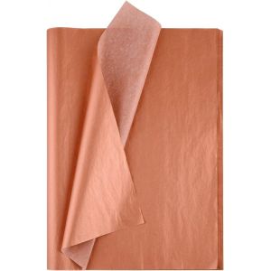 50 Feuilles De Papier De Soie Or Rose En Vrac 20x14 Pouces Papier D'emballage En Vrac Emballage Accessoire Emballage Pour Bricolage Franges Confettis De Remplissage D&eacute;chiquet&eacute; - Neuf
