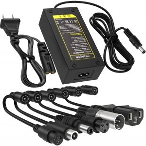 Blazeflux-Chargeur 42v 2a 6 Connexions Batterie Lithium 36v 10s, Chargeur Rapide Universel Razor, Jetson, Voyage, Gotrax, Ninebot - Neuf