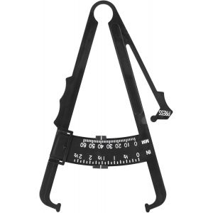 Testeur Graisse Corporelle Pied à Coulisse,Épaisseur graisse corporelle,Moniteur Graisse Corporelle Personnel Testeur Plis Cutanés,Pied à Coulisse Graisse Corporelle Plastique Noir Appareil - Neuf