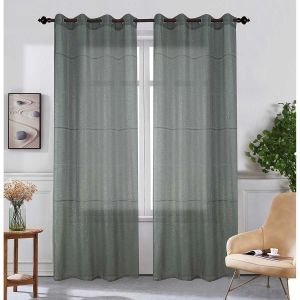 Paire De Voilages &Agrave; Effet Brillant - Neuf