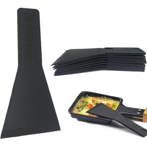Lot De 8 Spatules À Raclette - Antiadhésives - Larges 5 Cm Maxi-Biseautées - Spatules À Raclette En Plastique - Neuf