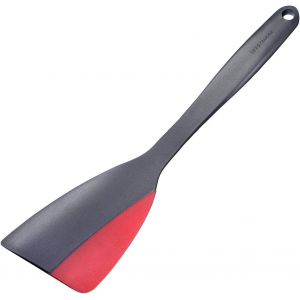 Kal-Spatule À Poêle/Grattoir Avec Bord En Silicone, Longueur : 31 Cm, Plastique/Silicone, Flexi, Noir/Rouge, 15702270 - Neuf