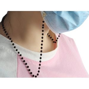 Lani&egrave;re porte-masque et lunettes noire - Lot de 2 - Neuf