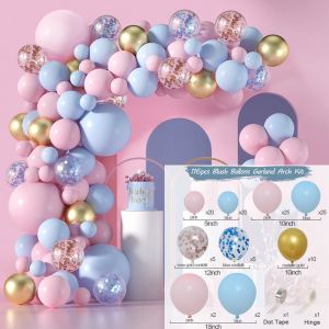 Kit de guirlande de ballons (116 pi&egrave;ces) pour d&eacute;coration d'anniversaire, mariage ou baby shower - Couleurs macaron - Neuf