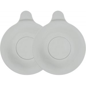 Vidange de la baignoire, la douche, la cuisine et la salle de bains d'évier Amovible bouchon d'évier, empêche l'eau de s'écouler à l'extérieur, 13 cm, 90 mm trous de vidange, 2 x gris - Neuf